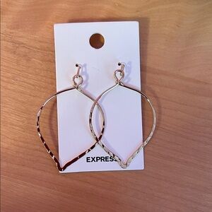 Express Gold Teardrop Earrings